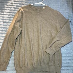 Tommy Bahama V-Neck Tan Sweater